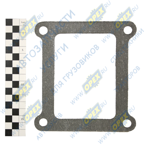 236-1002284 Прокладка прямоуг. 145х155; 4отв.ф10, под основанием компрессора, нижняя разная конфигурация; (1.5мм) Techno Drive
